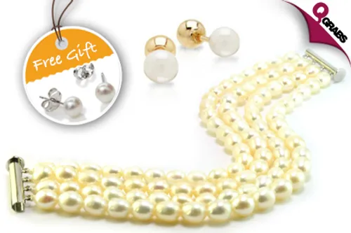 From QR29, Add Beautiful White Freshwater Pearls to Your Jewelry Collection! (Up to QR499 Value)